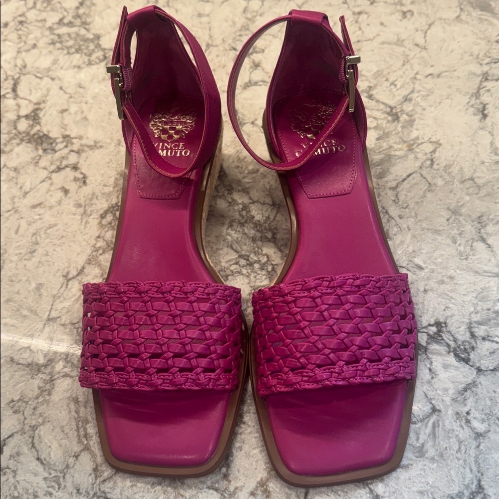 Vince Camuto Bretandi Woven Wedge Sandal - Picture 2 of 7